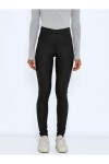 NOISY MAY CALLIE HW SKINNY COATED PANTS BLACK 27012746