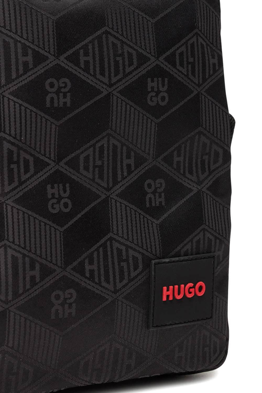 HUGO BAG WITH LOGO PRINT ETHON 2.0 BLACK 50541609-005
