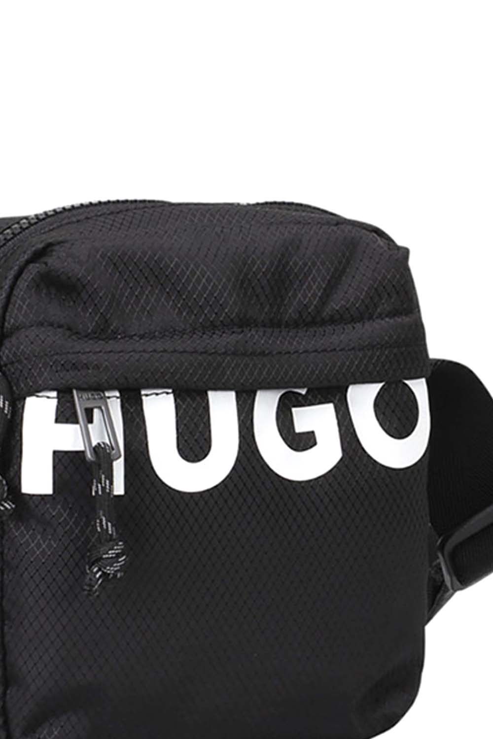 HUGO BAG WITH LOGO PRINT SHAUN NS ZIP BLACK 50541918-001