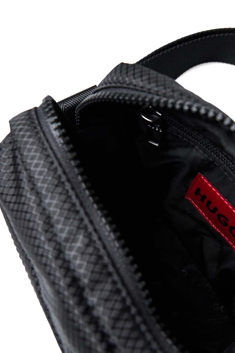 HUGO BAG WITH LOGO PRINT SHAUN NS ZIP BLACK 50541918-001