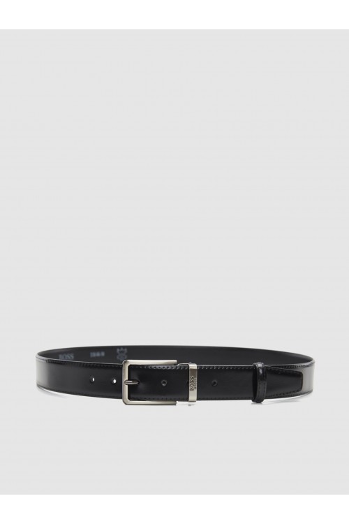BOSS SHOES LEATHER BELT BLACK FLORENTIN BB006