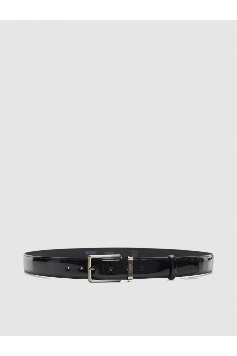 BOSS SHOES LEATHER BELT BLACK LOUSTRINI BB008
