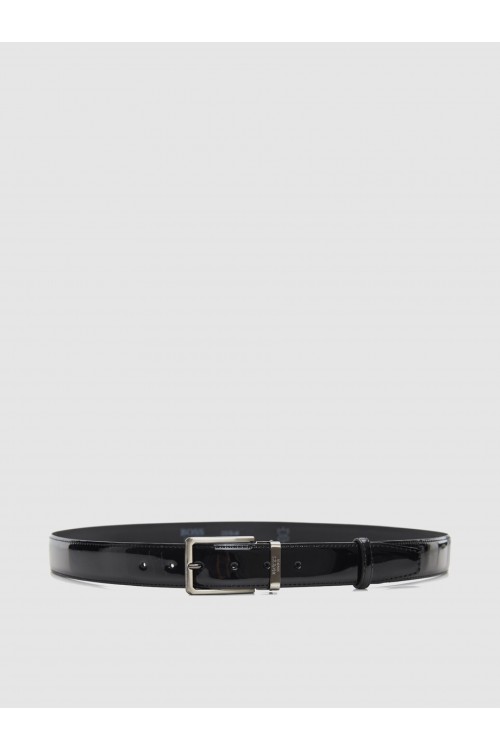 BOSS SHOES LEATHER BELT BLACK LOUSTRINI BB008
