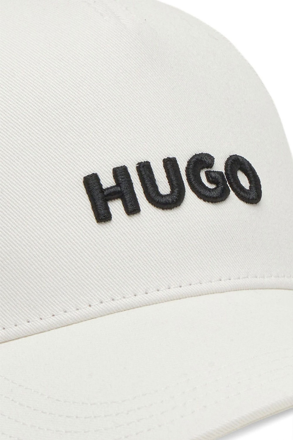 HUGO COTTON TWILL CAP WHITE WITH LOGO BLACK 50533410-103
