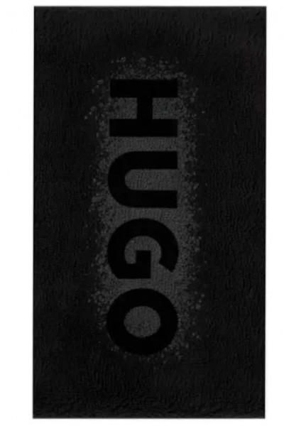 HUGO SPRAY LOGO TOWEL BLACK 50561230-001