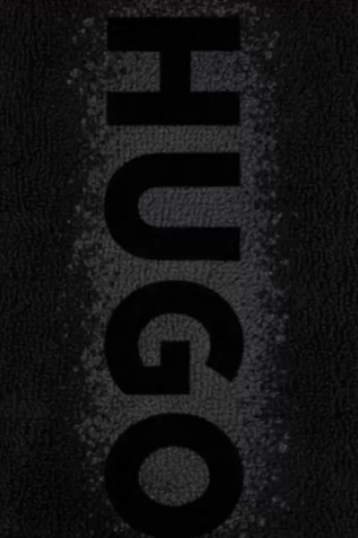 HUGO SPRAY LOGO TOWEL BLACK 50561230-001