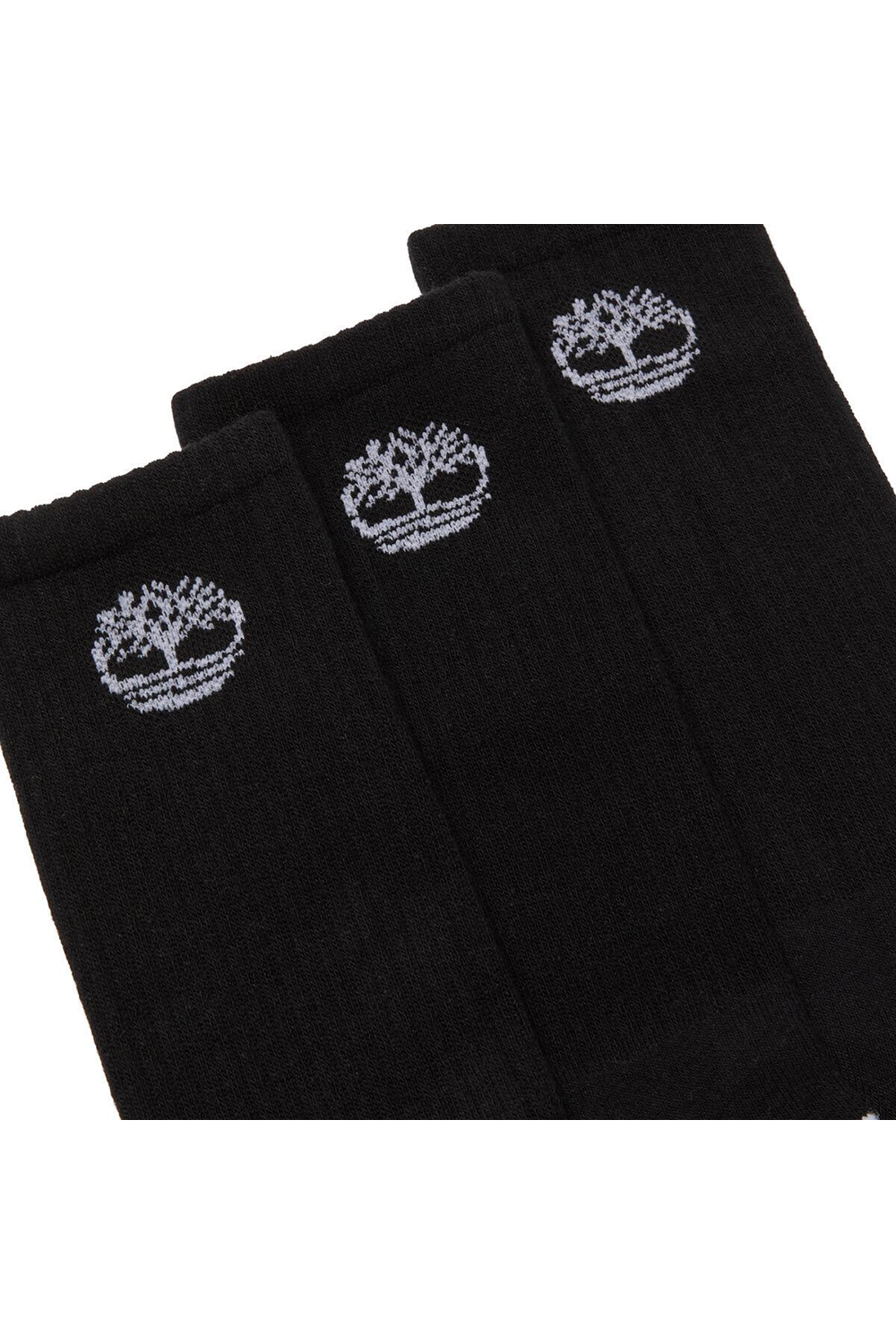 TIMBERLAND SOCKS BOWDEN 3 PACK BOWDEN FULL CUSHION TREE CREW BLACK TB0A6BBY001