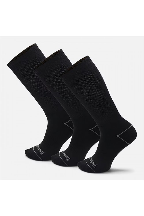TIMBERLAND SOCKS BOWDEN 3 PACK BOWDEN FULL CUSHION CREW BLACK TB0A6BBB001 