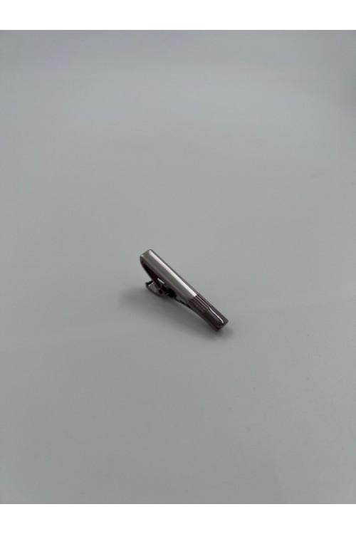MEN TIE CLIP SILVER-BLACK CL11