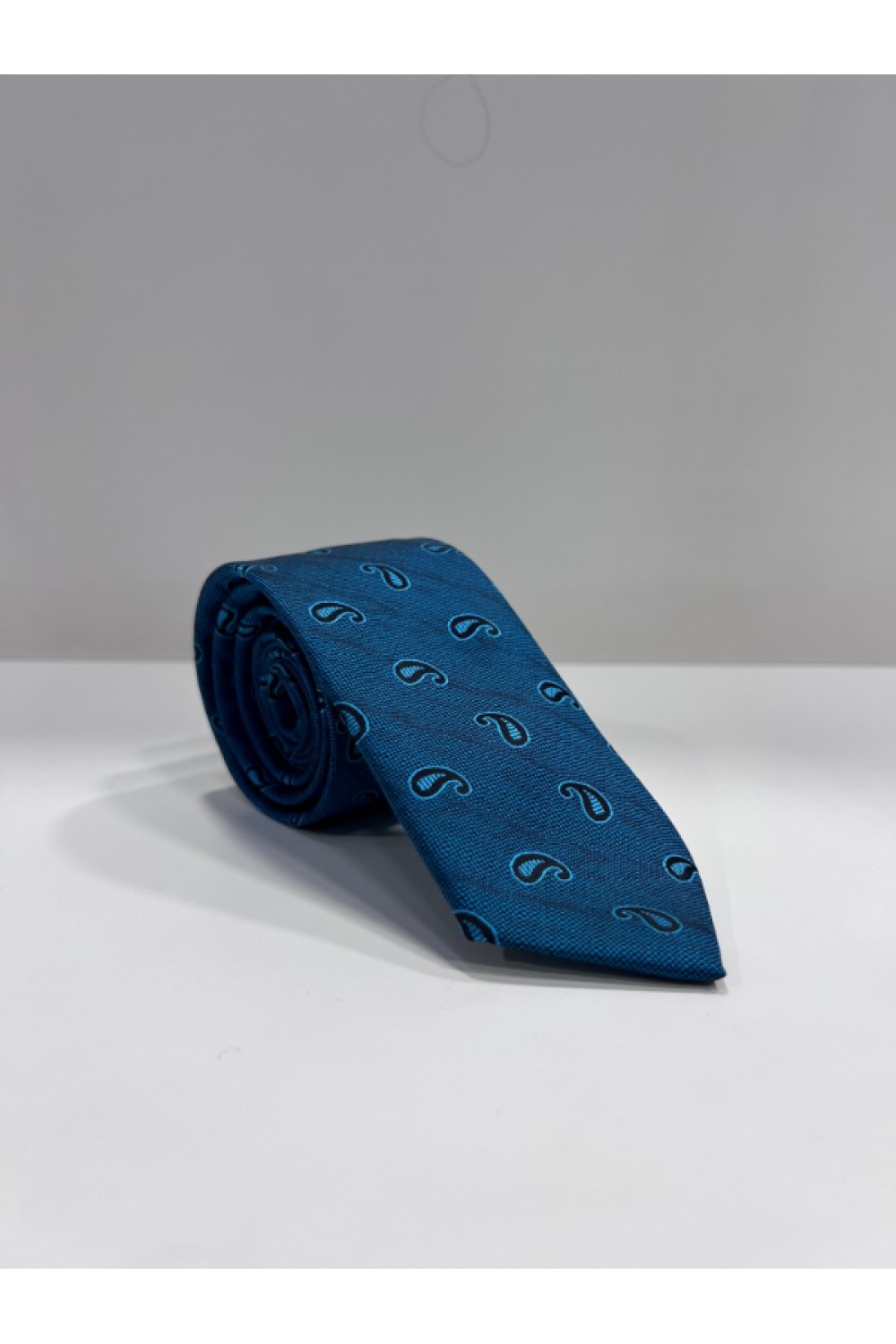 MEN TIE NAVY BLUE WITH BLUE PRINTS SP51