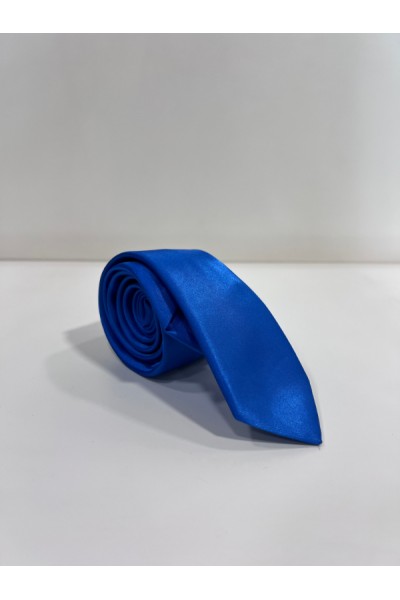 MEN TIE SATEN BLUE ROYAL SP25