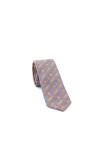 MEN TIE BROWN-MULTICOLOUR PRINT SP05