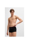 HUGO THREE PACK OF STRETCH COTTON TRUNKS WITH LOGO 50517894-980