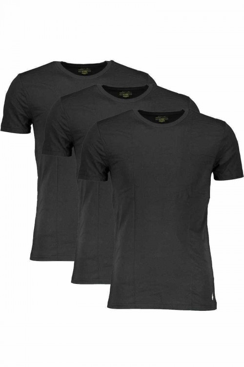 POLO RALPH LAUREN CLASSIC 3 COTTON CREWS BLACK 714830304014