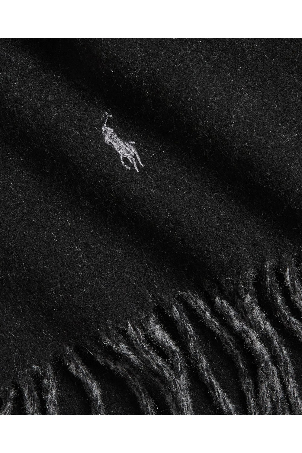 POLO RALPH LAUREN REVERSIBLE WOOL-BLEND SCARF BLACK 449959334001