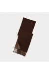 POLO RALPH LAUREN REVERSIBLE WOOL-BLEND SCARF BROWN 449959334004