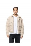 BISTON BOUCHE SHORT JACKET BEIGE 56-201-001