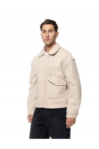 BISTON BOUCHE SHORT JACKET BEIGE 56-201-001