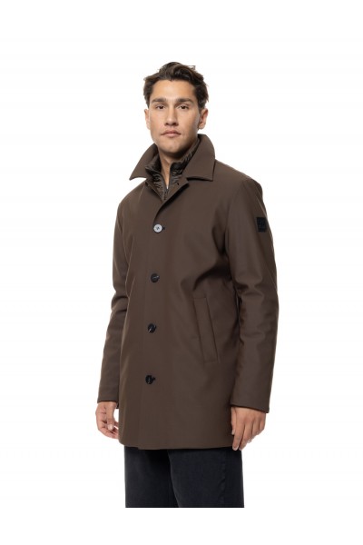 SPLENDID MINIMAL COAT BROWN 56-201-012