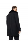 BISTON COAT WITH FUR BLACK 56-201-046