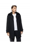 BISTON COAT WITH FUR BLACK 56-201-046