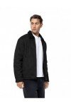 BISTON SUEDE COAT WITH FUR BLACK 56-201-058