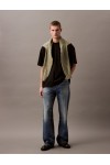 CALVIN KLEIN JEANS T-SHIRT OVERSIZED EMBOSSED MONOGRAM BLACK LV04RAB806-UB1