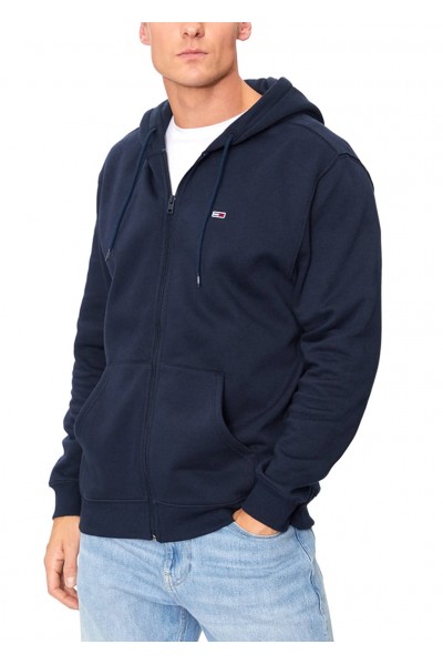 TOMMY HILFIGER TJM REGULAR FLAG ZIP THRU DARK BLUE DM0DM20743-C1G