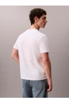 CALVIN KLEIN JEANS T-SHIRT MONOGRAM LOGO BRIGHT WHITE LV04RB866G-YAF