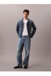CALVIN KLEIN JEANS T-SHIRT MONOGRAM LOGO BRIGHT WHITE LV04RB866G-YAF
