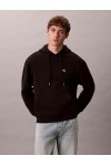 CALVIN KLEIN JEANS COTTON TERRY MONOGRAM HOODIE BLACK LV04RC297G-UB1
