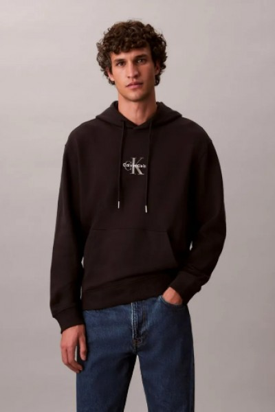 CALVIN KLEIN JEANS RELAXED HOODIE MONOGRAM BLACK LV04RD243G-UB1