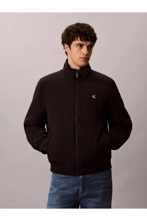 CALVIN KLEIN PADDED NYLON ZIP-UP JACKET BLACK LV04RG500G-UB1