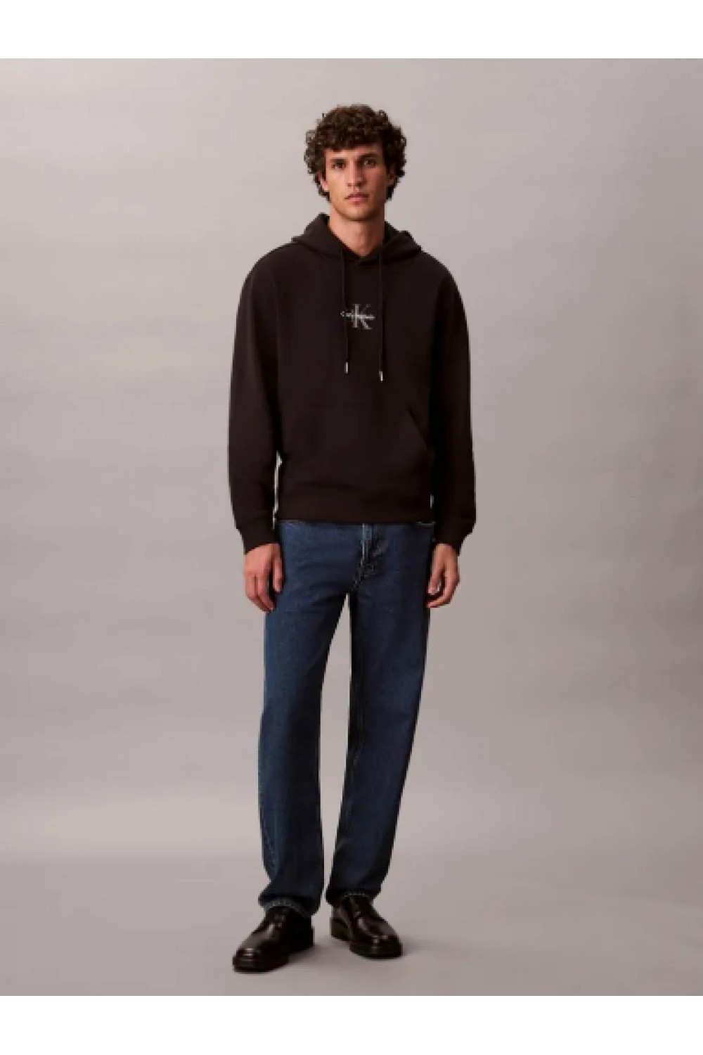 CALVIN KLEIN JEANS RELAXED HOODIE MONOGRAM BLACK LV04RD243G-UB1