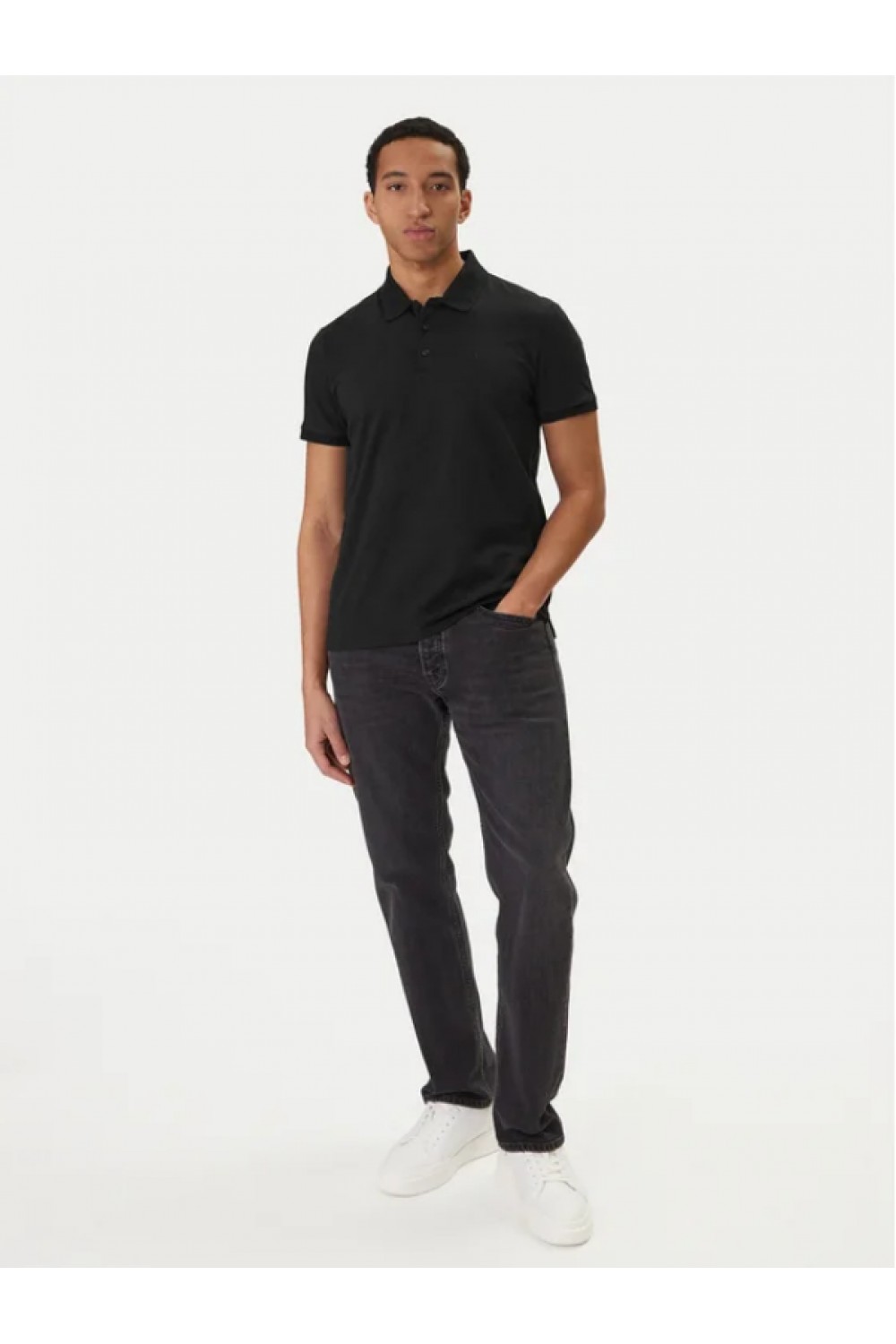 CALVIN KLEIN JEANS POLO SHIRT BLACK LV04RD255G-UB1