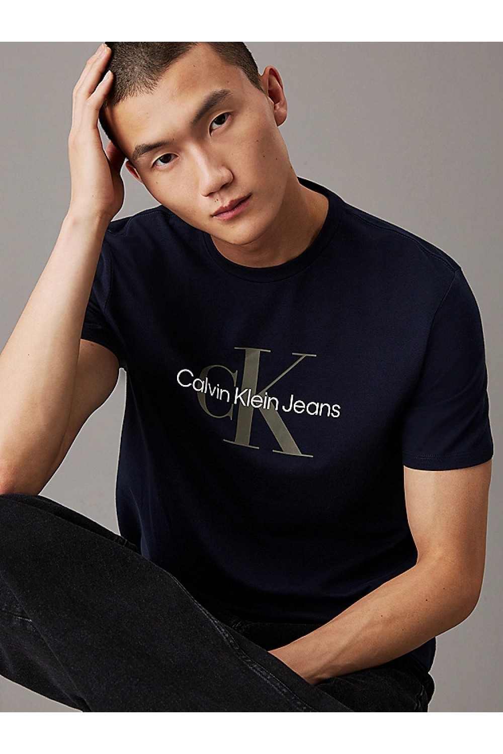 CALVIN KLEIN JEANS MONOGRAM T-SHIRT DARK SAPPHIRE 00040EM286-CEF