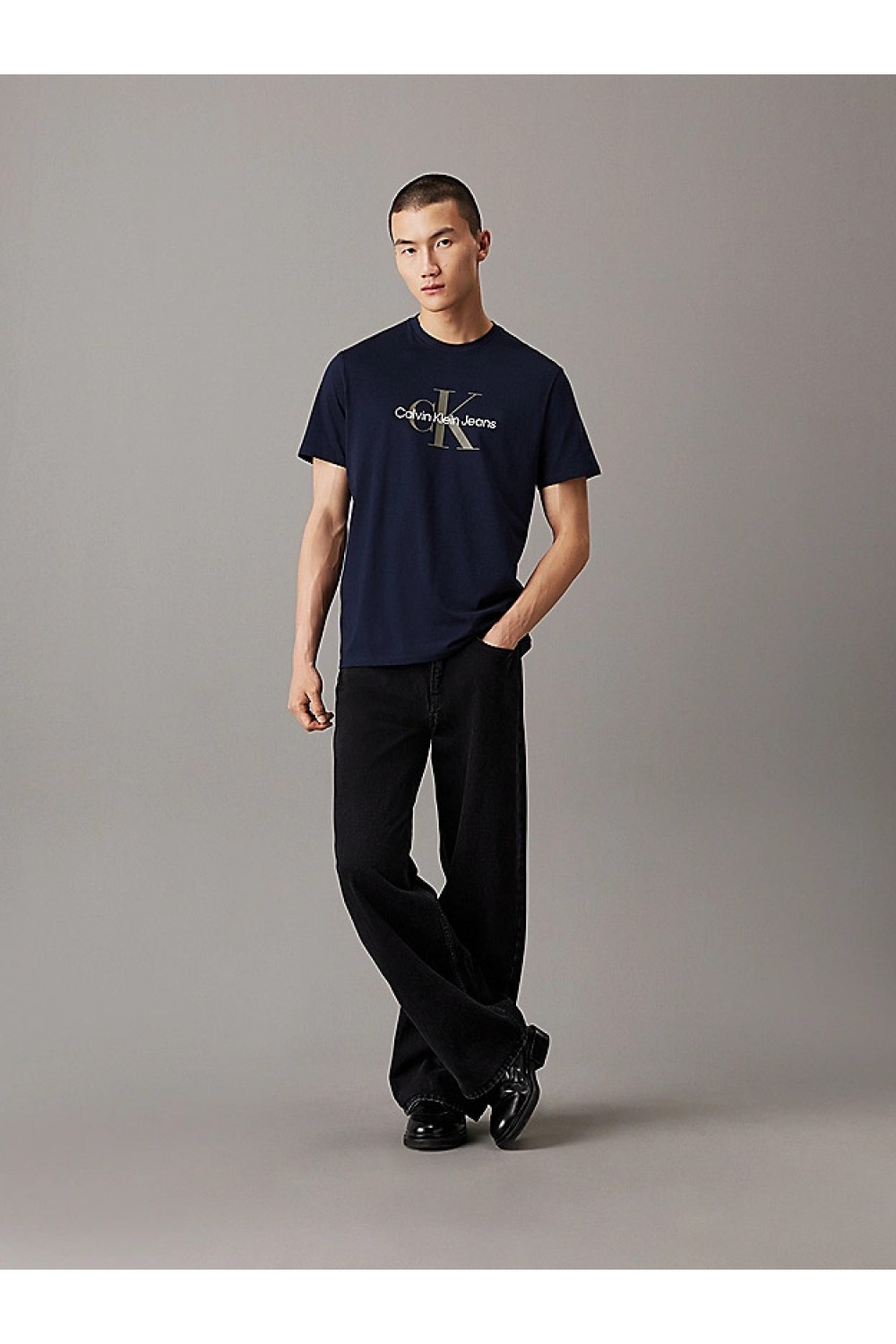 CALVIN KLEIN JEANS MONOGRAM T-SHIRT DARK SAPPHIRE 00040EM286-CEF