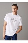 CALVIN KLEIN JEANS MONOGRAM T-SHIRT BRILLIANT WHITE 00040EM286-YAA