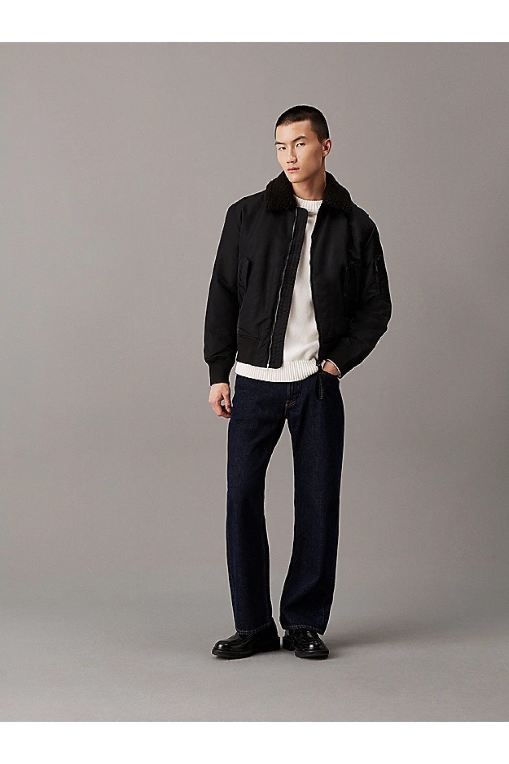 CALVIN KLEIN JEANS 90'S STRAIGHT JEANS DENIM CLASSIC RINSE LV040EM714-N8D