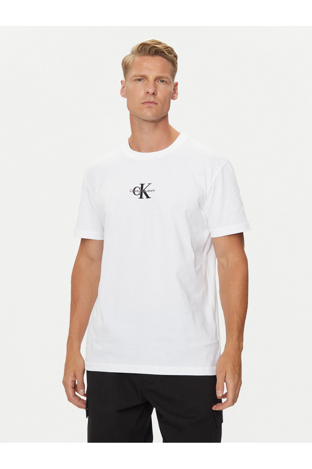 CALVIN KLEIN JEANS MONOGRAM T-SHIRT CK BRIGHT WHITE J30J325649-YAF