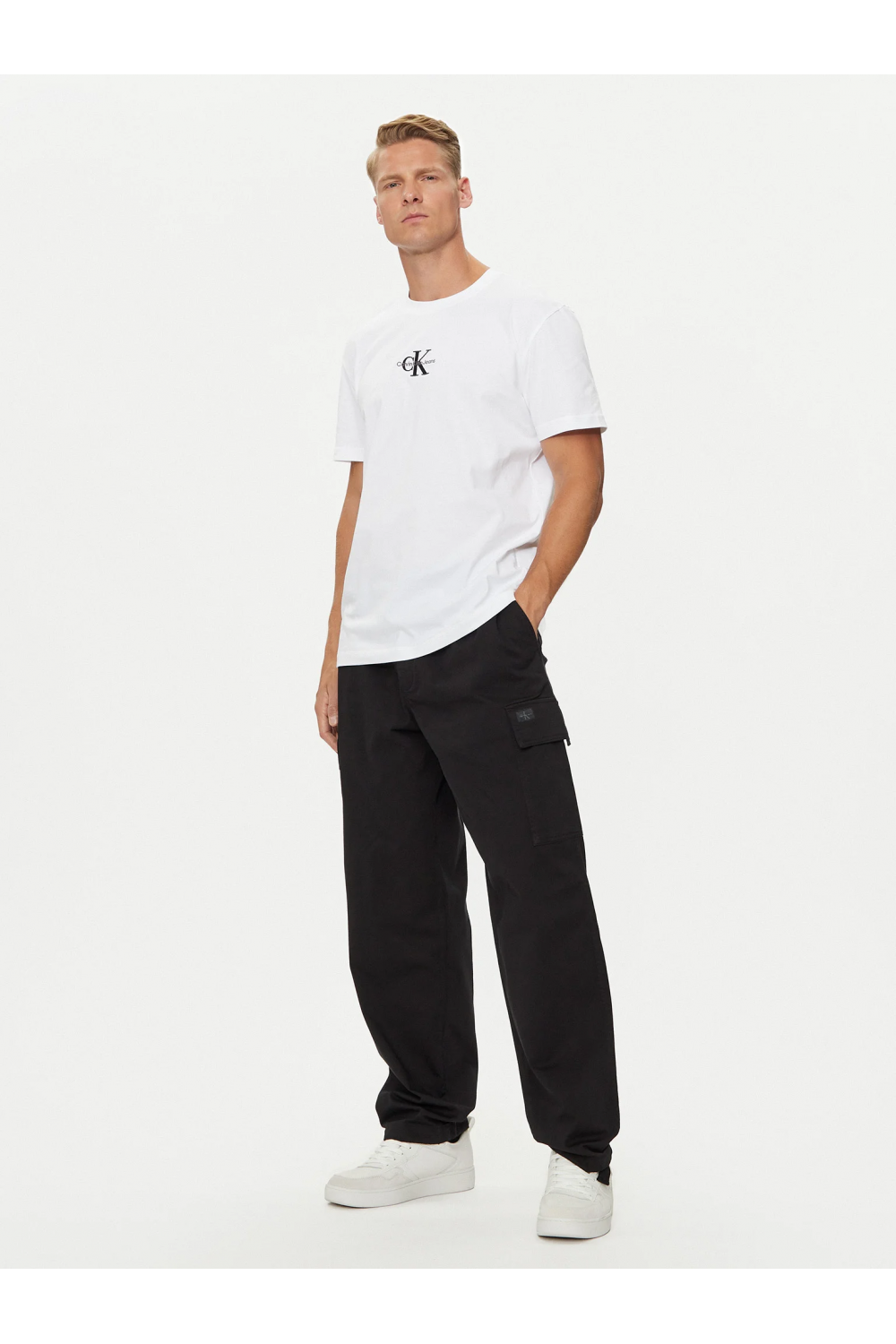 CALVIN KLEIN JEANS MONOGRAM T-SHIRT CK BRIGHT WHITE J30J325649-YAF