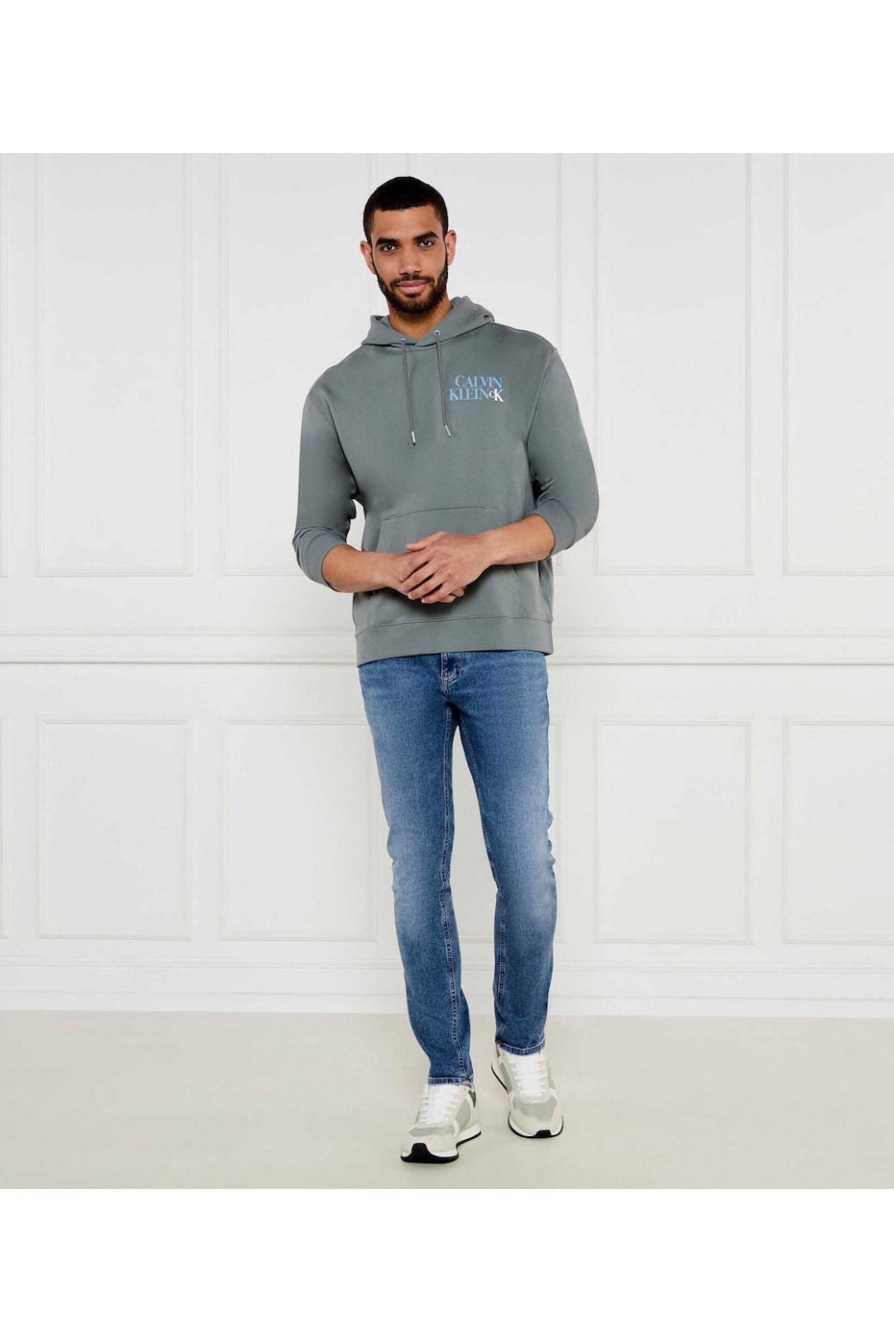 CALVIN KLEIN JEANS SWEATSHIRT GREEN LV04RC283G-RMG
