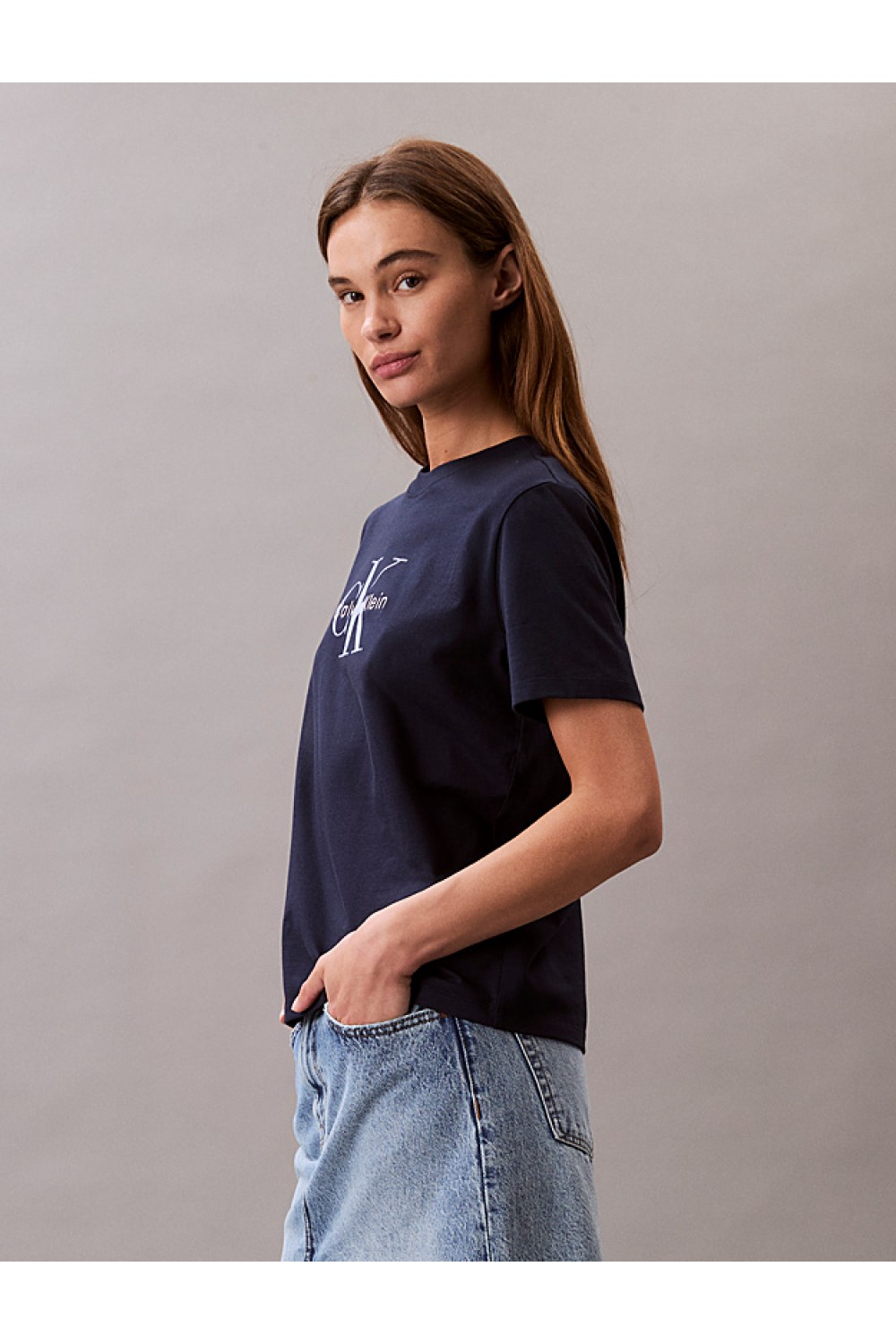 CALVIN KLEIN JEANS T-SHIRT MONOGRAM LOGO TEA LV047B865G -CEF