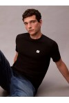 CALVIN KLEIN JEANS T-SHIRT COTTON BADGE BLACK LV04RC272G-UB1