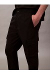 CALVIN KLEIN JEANS CARGO PANTS SKINNY RIPSTOP BLACK LV04RC617G-UB1