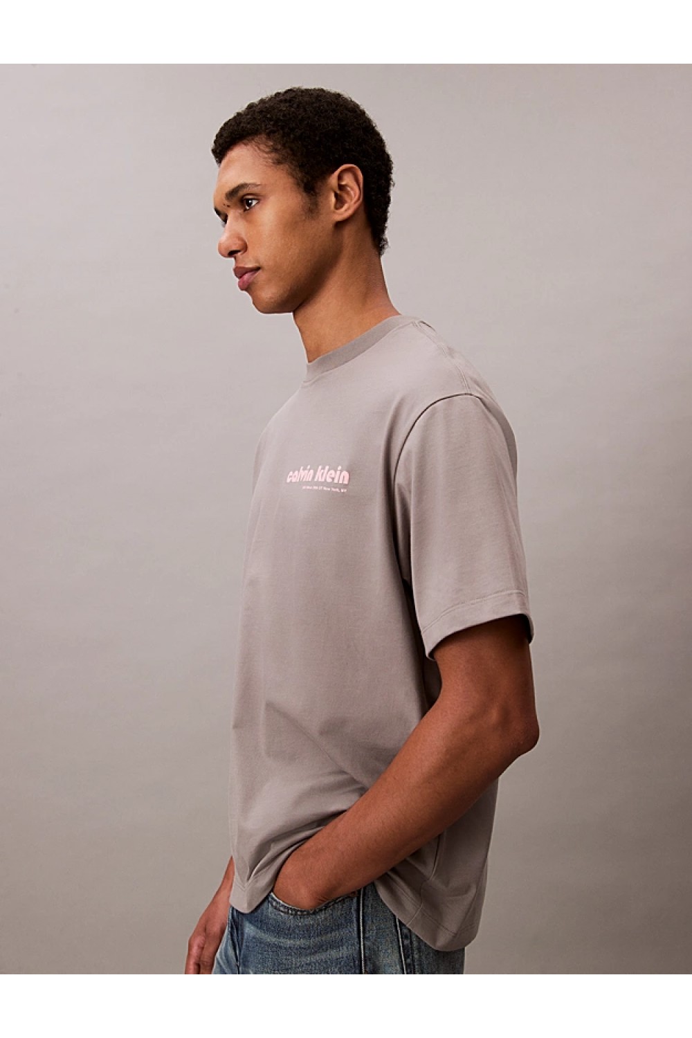 CALVIN KLEIN JEANS T-SHIRT LOGO RELAXED TEE LV04RC829G-PFP