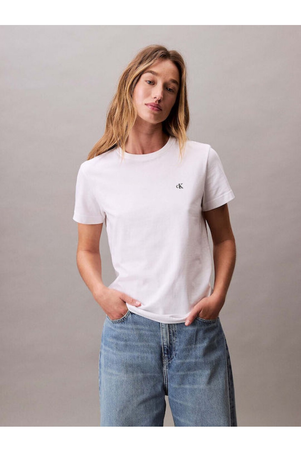 CALVIN KLEIN JEANS T-SHIRT BRILLIANT WHITE LV047B224G-YAA