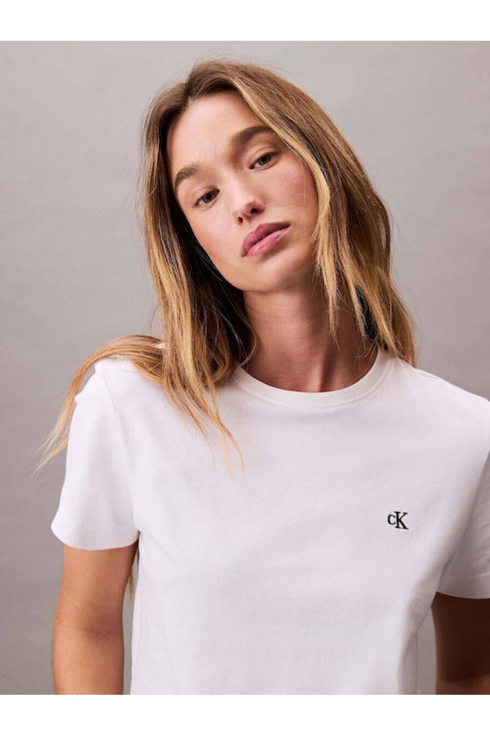 CALVIN KLEIN JEANS T-SHIRT BRILLIANT WHITE LV047B224G-YAA