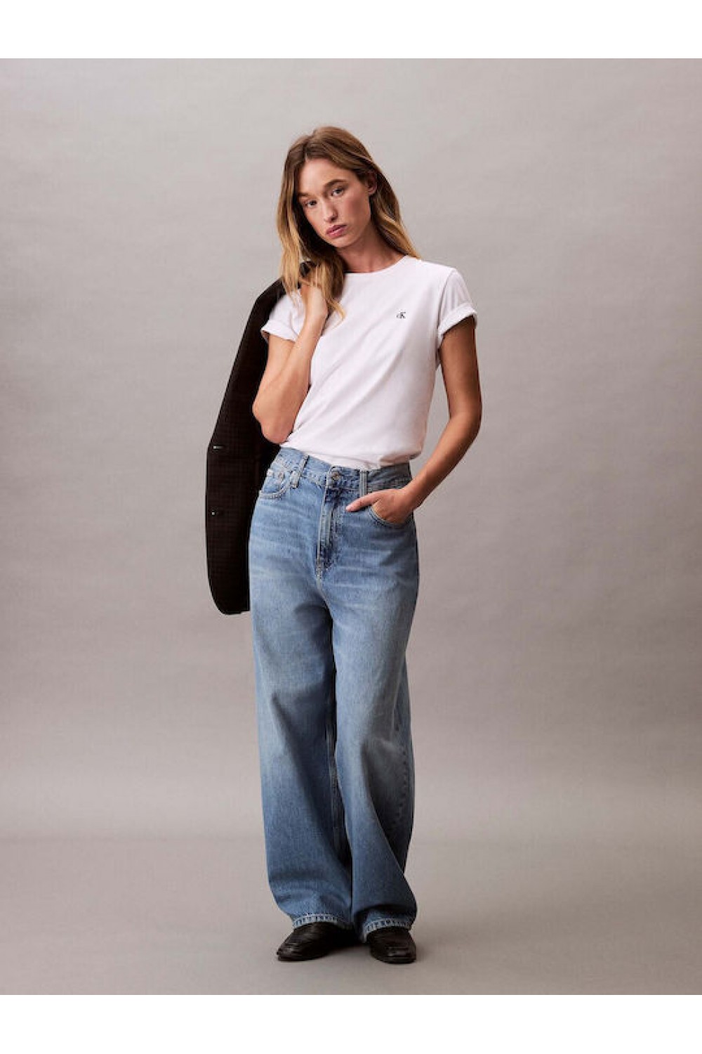 CALVIN KLEIN JEANS T-SHIRT BRILLIANT WHITE LV047B224G-YAA