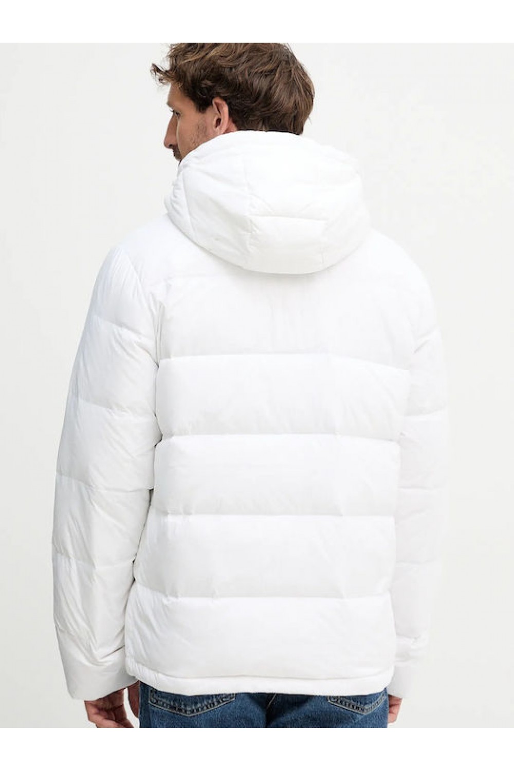 CALVIN KLEIN JEANS JACKET PUFFER WHITE LV04RC518G-YAF
